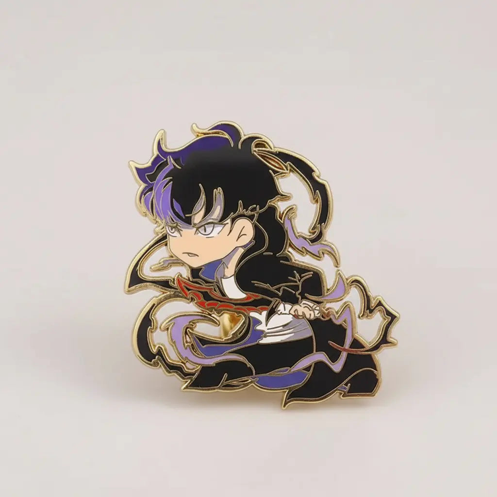 SOLO LEVELING Enamel Pin – Sung Jin-Woo Design | Kamigami – Solo Leveling Collectibles