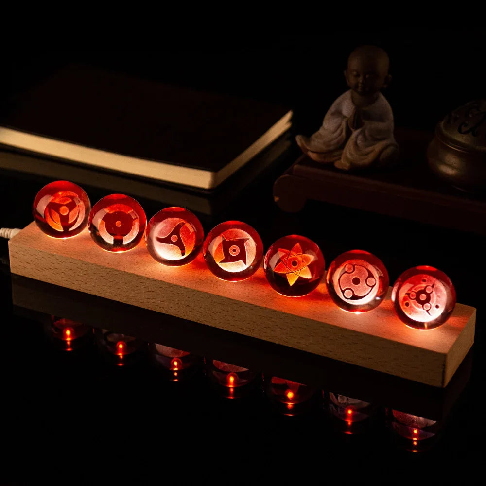 NARUTO Sasuke's Sharingan Crystal Ball – LED Base Ornament