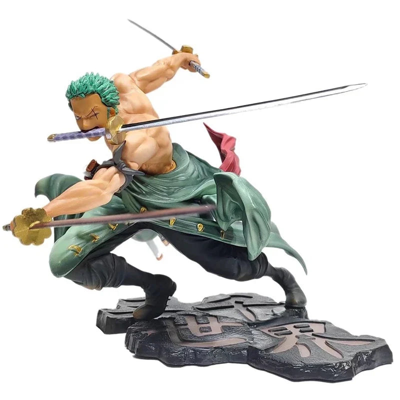 ONE PIECE Roronoa Zoro 10CM Figure – Three-Blade Edition | Kamigami – One Piece Collectibles