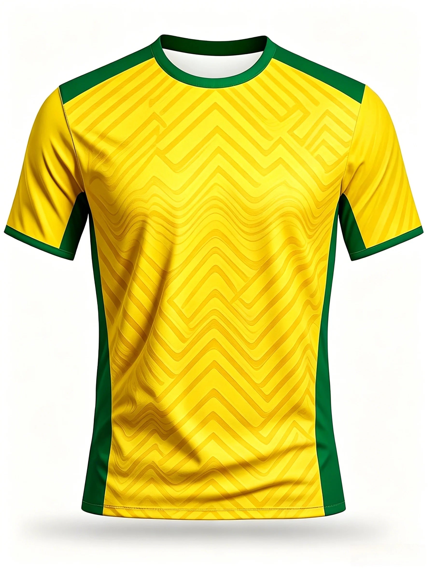 🇧🇷 Brazil Football T-Shirt 2026 | 3D Print Crew Neck Tee | Men's Samba Style World Cup Jersey