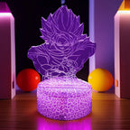 DRAGON BALL Z 3D LED Lamp – Goku, Vegeta & Gohan Super Saiyan Night Light - Detail View | Kamigami – Dragon Ball Collectibles
