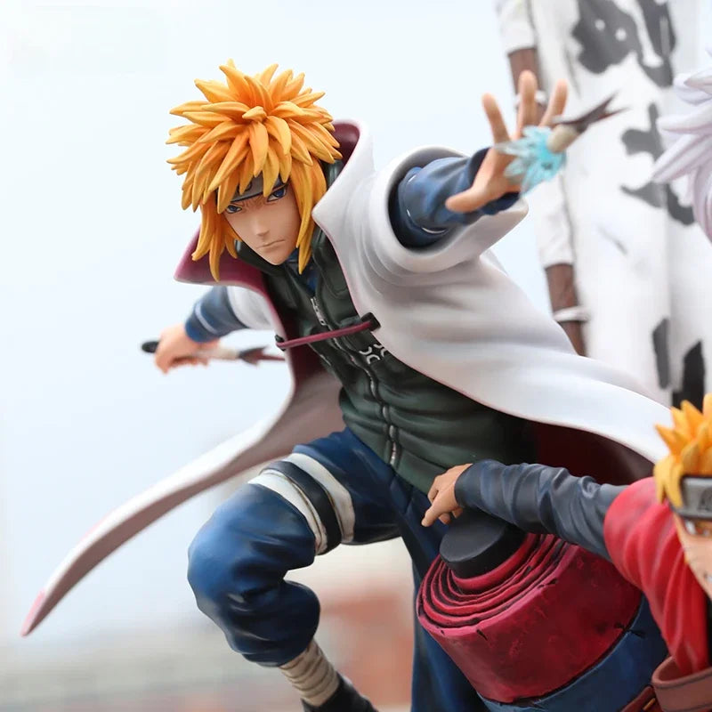 NARUTO [Legacy Trio] [ Set] – Naruto, Minato & Jiraiya | 40cm 1/6 Scale - Side View | Kamigami – Naruto Collectibles