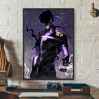 SOLO LEVELING Frameless Canvas Painting – Anime Wall Art Print - Full View | Kamigami – Solo Leveling Collectibles