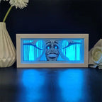 SOLO LEVELING Paper Cut Shadow Box – RGB LED Light Display - Back View | Kamigami – Solo Leveling Collectibles
