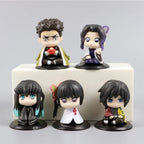 DEMON SLAYER Tanjiro & Friends Q Version Doll Set – Premium Edition | Kamigami – Demon Slayer Collectibles