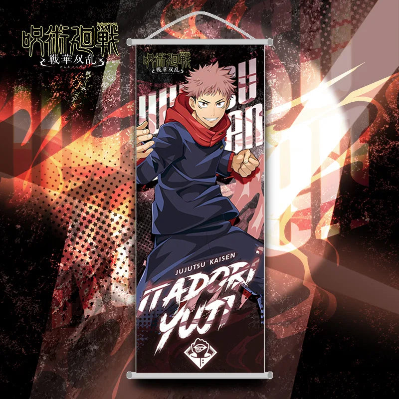 JUJUTSU KAISEN Gojo Satoru Hanging Scroll – Iconic Wall Decor - Scale Reference | Kamigami – Jujutsu Kaisen Collectibles