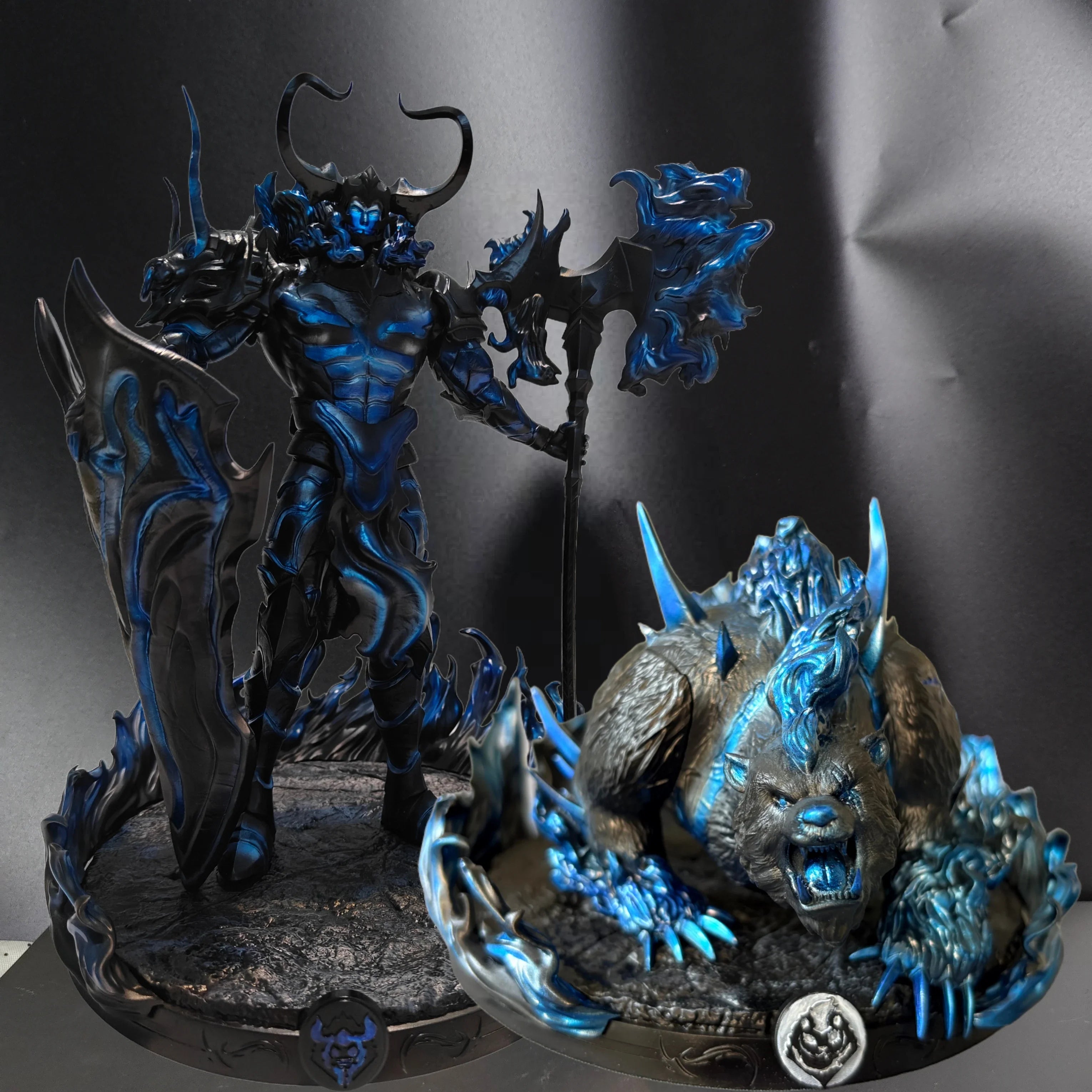 SOLO LEVELING [Shadow Army] [Statue Set] – Bellion, Tank, Tusk & Iron | 25cm Res - Detail View | Kamigami – Solo Leveling Collectibles