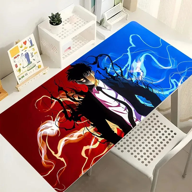 SOLO LEVELING Anime Mouse Pad – Extended Rubber Gaming Desk Mat - Detail View | Kamigami – Solo Leveling Collectibles