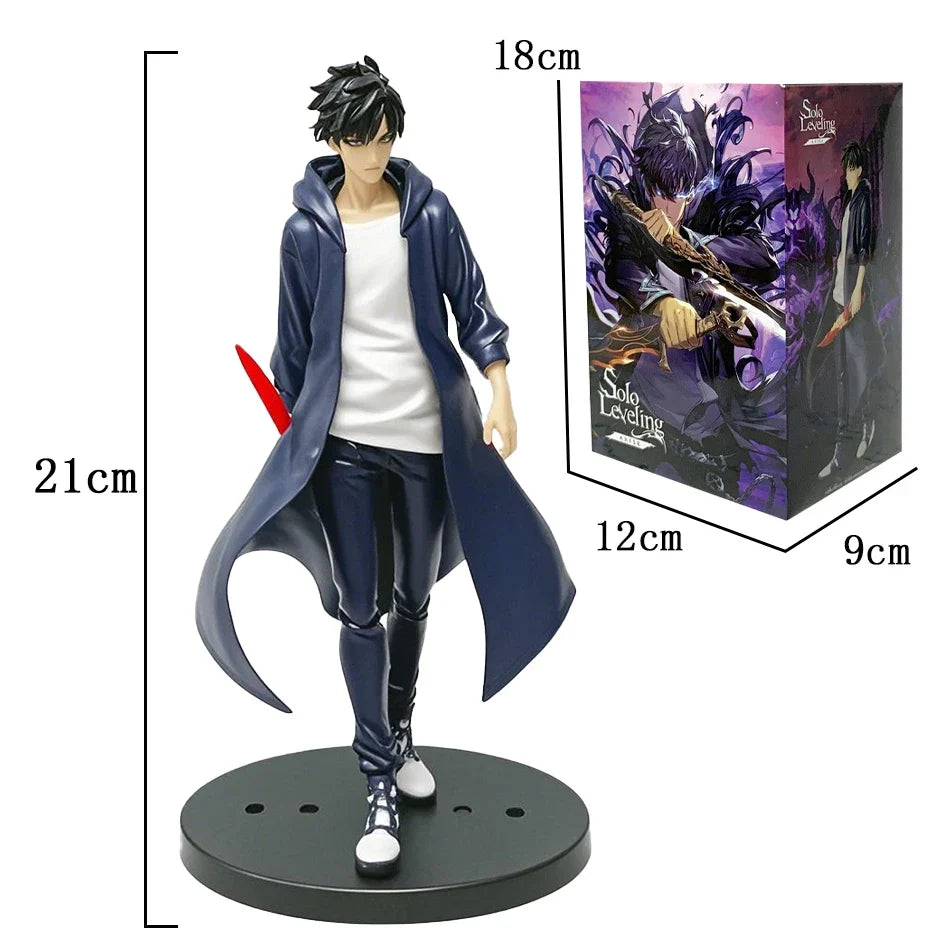 SOLO LEVELING Sung Jin-Woo – 21cm Shadow Monarch - Side View | Kamigami – Solo Leveling Collectibles