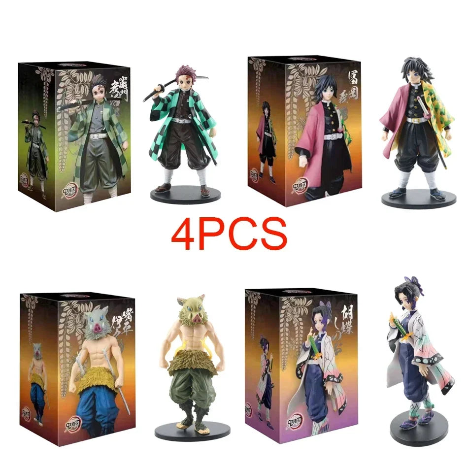 DEMON SLAYER Kamado Tanjirou & Nezuko 4PCS Figures – 's Set - View 21 | Kamigami – Demon Slayer Collectibles
