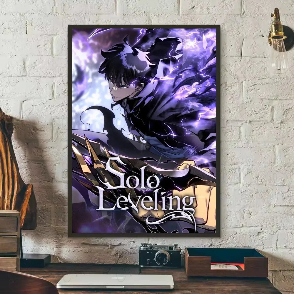 SOLO LEVELING Frameless Canvas Painting – Anime Wall Art Print - Premium Detail | Kamigami – Solo Leveling Collectibles