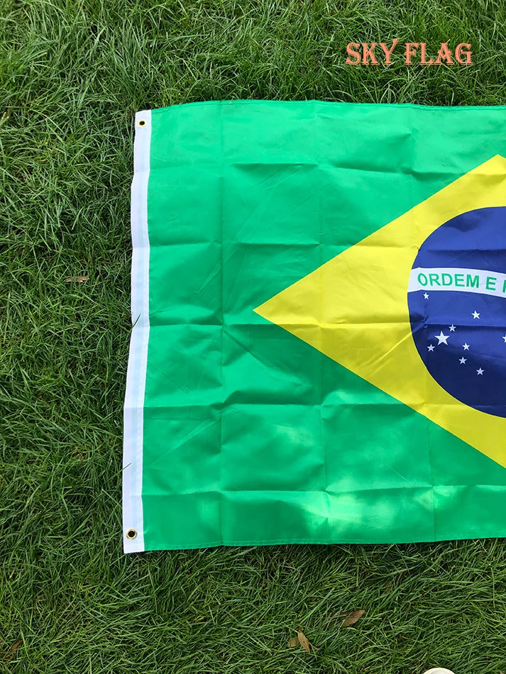 🇧🇷 Brazil Flag | Polyester Digital Print Banner | 60x90cm & 90x150cm | World Cup 2026 Decoration
