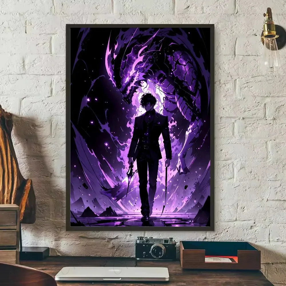SOLO LEVELING Frameless Canvas Painting – Anime Wall Art Print - View 14 | Kamigami – Solo Leveling Collectibles