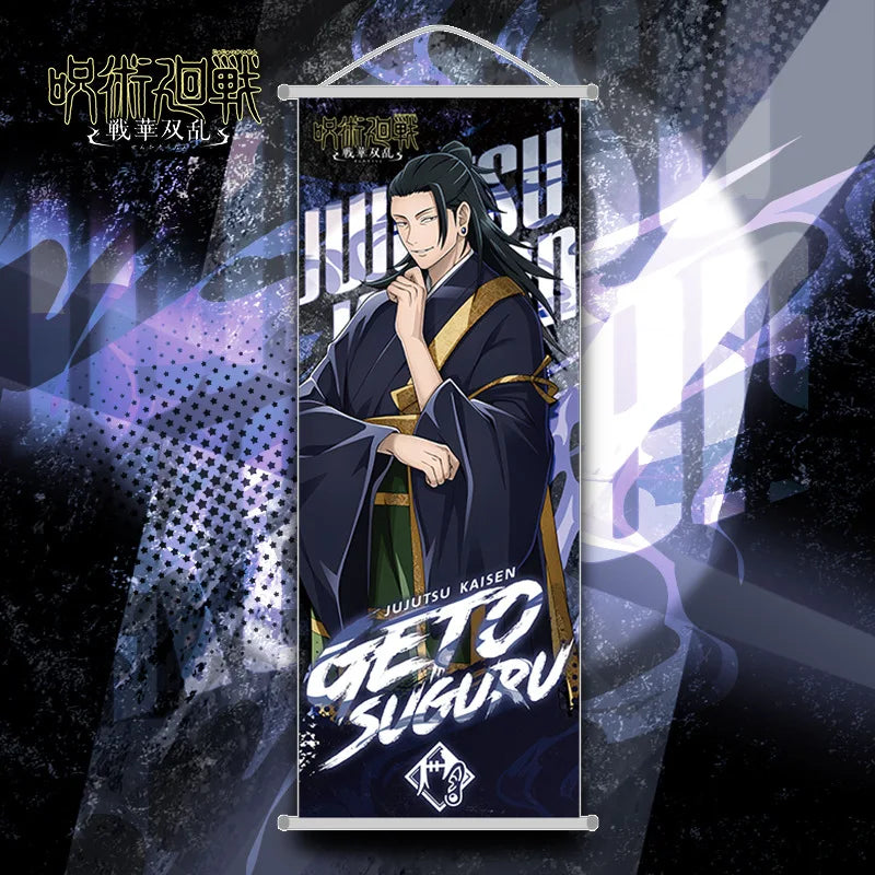 JUJUTSU KAISEN Gojo Satoru Hanging Scroll – Iconic Wall Decor - Display Box | Kamigami – Jujutsu Kaisen Collectibles