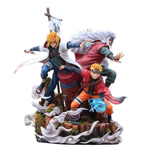 NARUTO [Legacy Trio] [ Set] – Naruto, Minato & Jiraiya | 40cm 1/6 Scale - Display Box | Kamigami – Naruto Collectibles