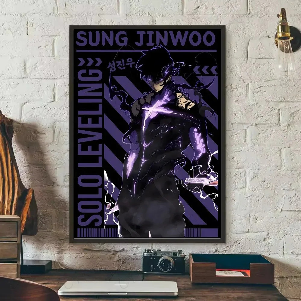 SOLO LEVELING Frameless Canvas Painting – Anime Wall Art Print - View 21 | Kamigami – Solo Leveling Collectibles