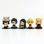DEMON SLAYER Tanjiro & Friends Q Doll Set – Premium - Side View | Kamigami – Demon Slayer Collectibles