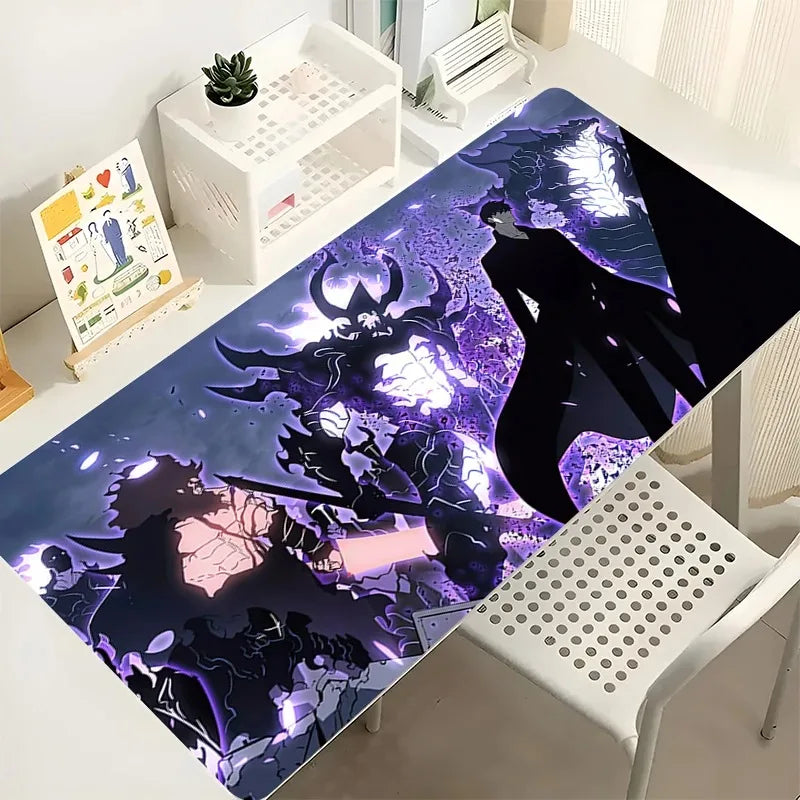 SOLO LEVELING Anime Mouse Pad – Extended Rubber Gaming Desk Mat - Close-Up | Kamigami – Solo Leveling Collectibles