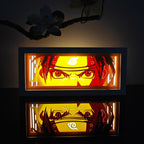 Anime Paper Cut Shadow Light Box – LED Night Lamp for Collectors - Detail View | Kamigami