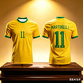 🇧🇷 Neymar & Vini Jr 3D Printed T-Shirt | Men & Kids | Quick-Dry Breathable Tee | World Cup 2026 Fan Jersey