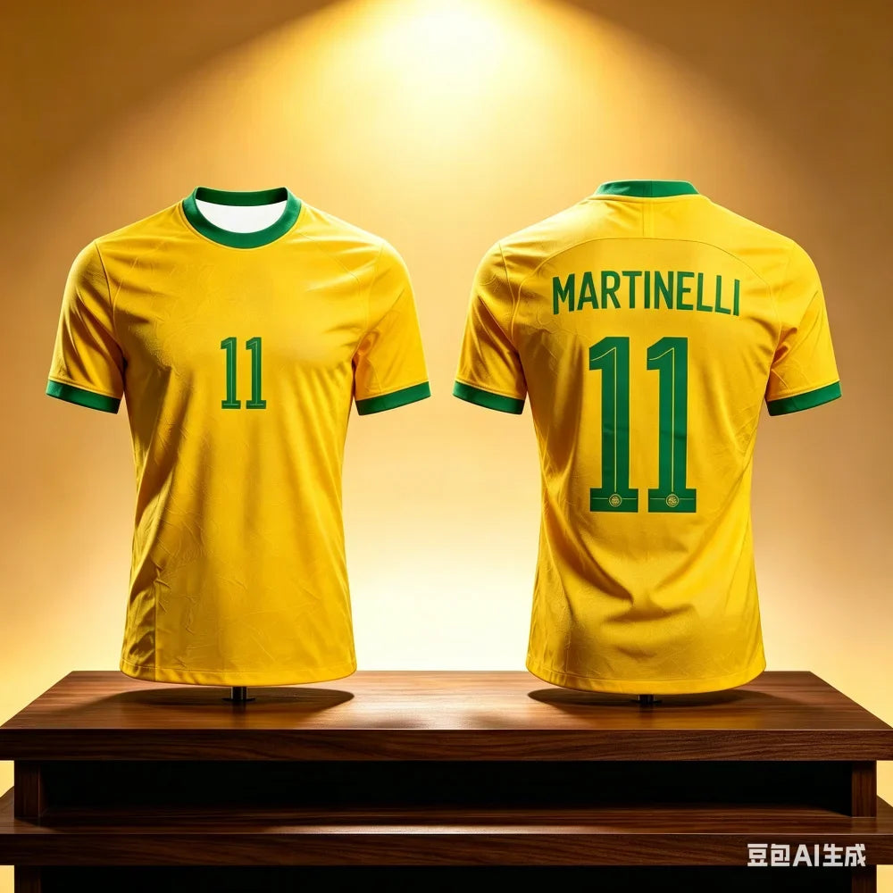 🇧🇷 Neymar & Vini Jr 3D Printed T-Shirt | Men & Kids | Quick-Dry Breathable Tee | World Cup 2026 Fan Jersey