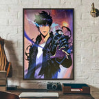 SOLO LEVELING Frameless Canvas Painting – Anime Wall Art Print - View 13 | Kamigami – Solo Leveling Collectibles