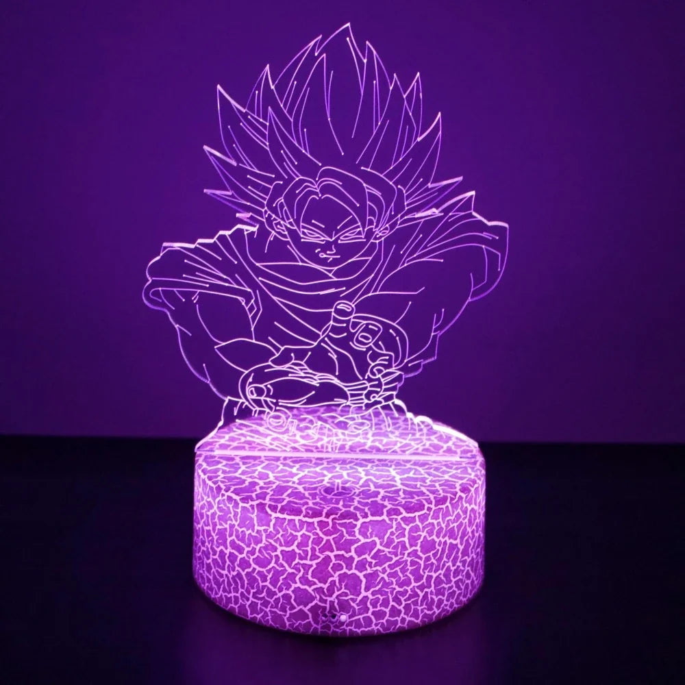 DRAGON BALL Z 3D LED Lamp – Goku, Vegeta & Gohan Super Saiyan Night Light - Scale Reference | Kamigami – Dragon Ball Collectibles