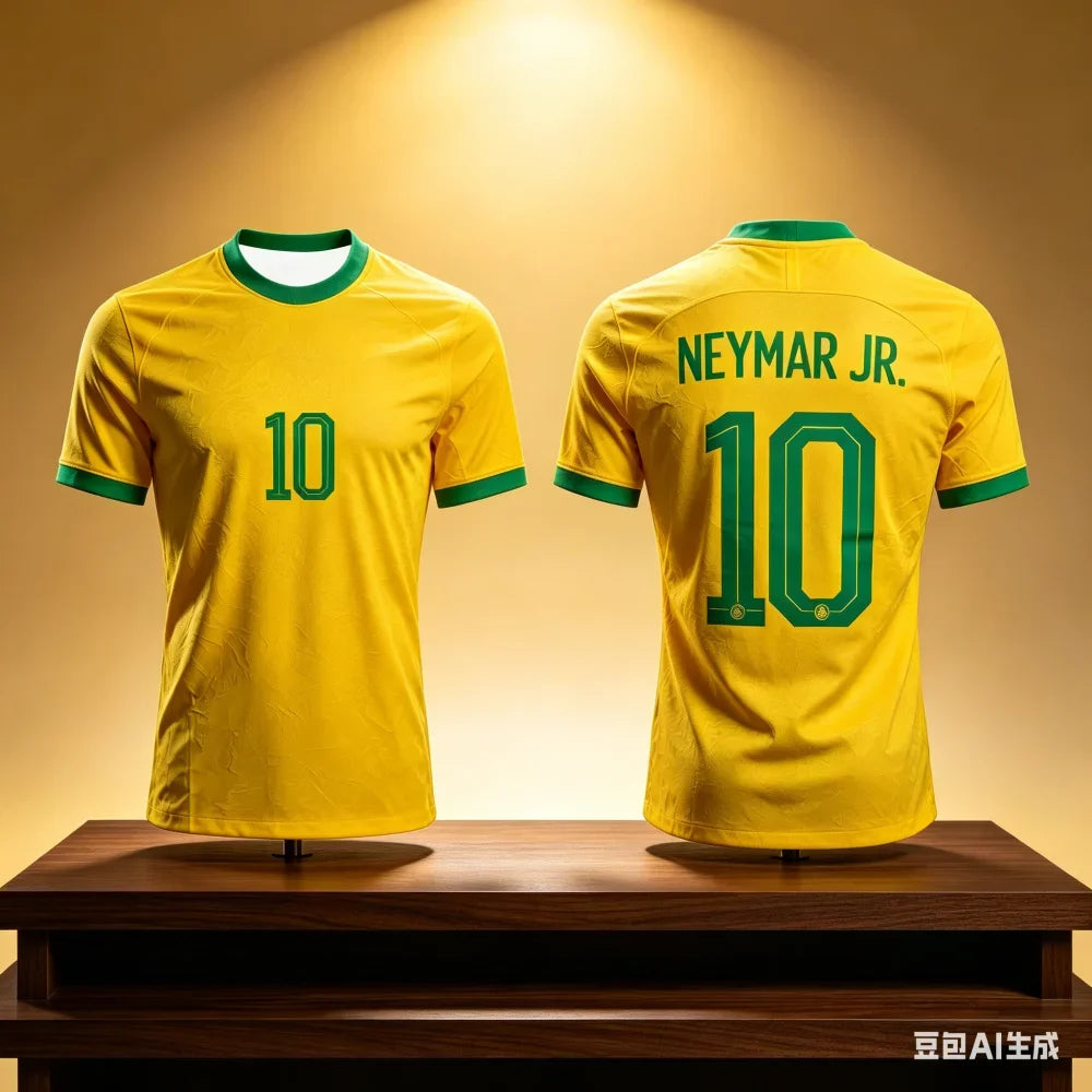 🇧🇷 Neymar & Vini Jr 3D Printed T-Shirt | Men & Kids | Quick-Dry Breathable Tee | World Cup 2026 Fan Jersey