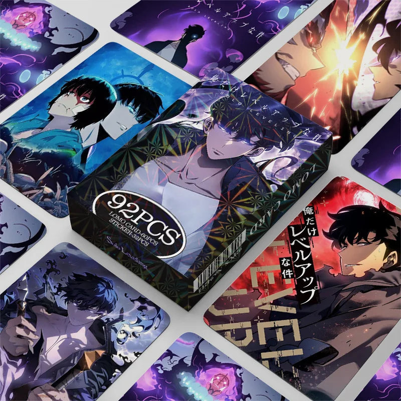 SOLO LEVELING LOMO Cards – 92-Piece Anime Card Set - Side View | Kamigami – Solo Leveling Collectibles