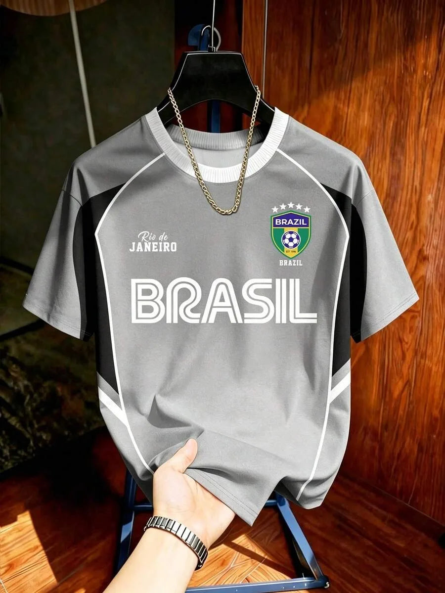 🇧🇷 Brazil World Cup 2026 Kids Football Jersey | Breathable Quick-Dry Tee | Boys & Girls