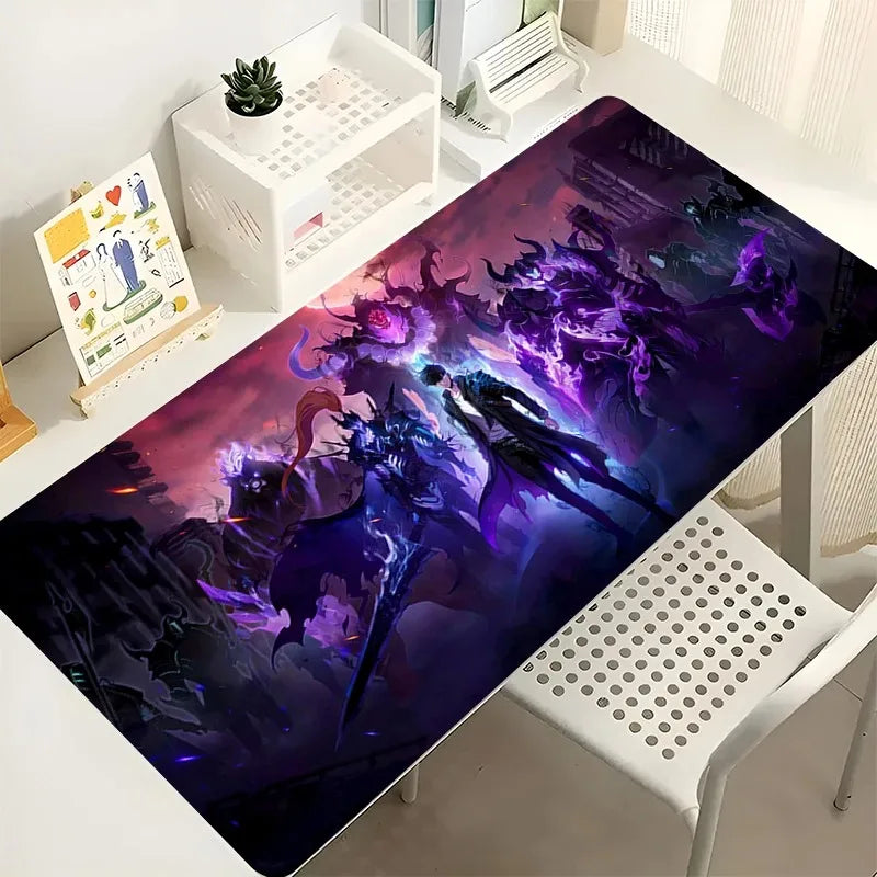 SOLO LEVELING Anime Mouse Pad – Extended Rubber Gaming Desk Mat - Side View | Kamigami – Solo Leveling Collectibles
