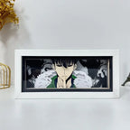SOLO LEVELING Paper Cut Shadow Box – RGB LED Light Display - Side View | Kamigami – Solo Leveling Collectibles