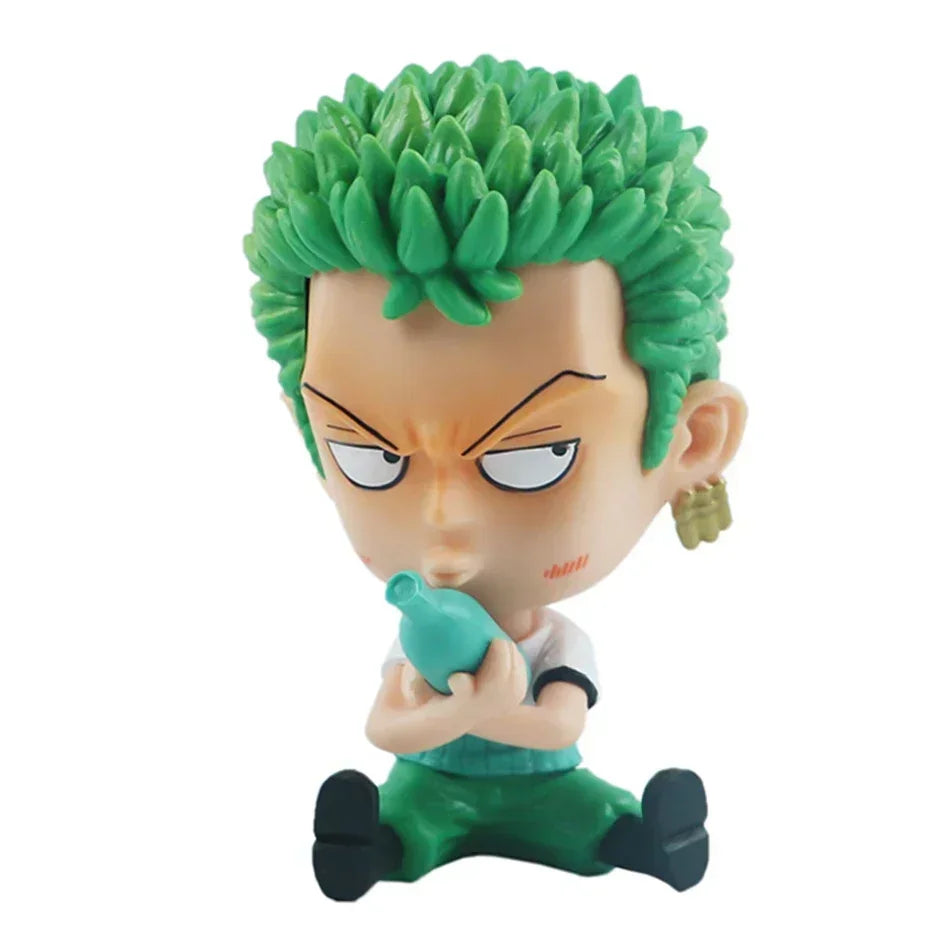 ONE PIECE Zoro & Luffy 9cm Figures – Decor Collection - Side View | Kamigami – One Piece Collectibles