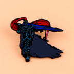 Anime Hunter Enamel Pin – Unisex Brooch for Fans - Side View | Kamigami