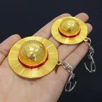 ONE PIECE Straw Hat Keychain – Metal Pendant for Collectors - Detail View | Kamigami – One Piece Collectibles