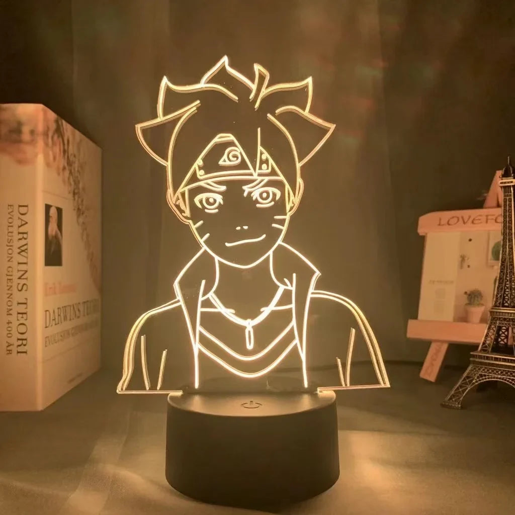NARUTO Team 7 LED Acrylic Stand – Luminous Night Light Set - Collector Detail | Kamigami – Naruto Collectibles