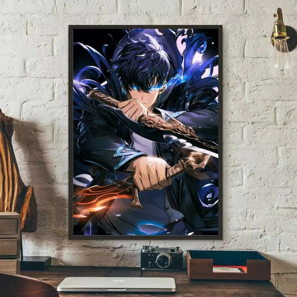 SOLO LEVELING Frameless Canvas Painting – Anime Wall Art Print - View 16 | Kamigami – Solo Leveling Collectibles