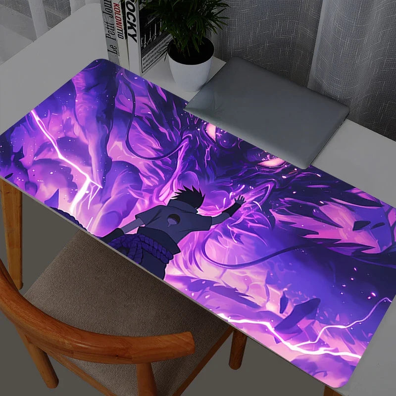 NARUTO Naruto vs Sasuke Anime Rubber Mouse Pad – Extended Gaming Desk Mat | Kamigami – Naruto Collectibles