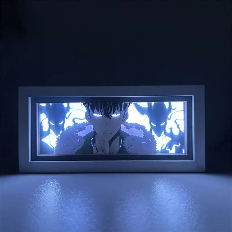 SOLO LEVELING Paper Cut Shadow Box – RGB LED Light Display | Kamigami – Solo Leveling Collectibles