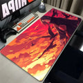 Anime Black & White XL Mouse Pad – Extended Rubber Gaming Desk Mat - Back View | Kamigami