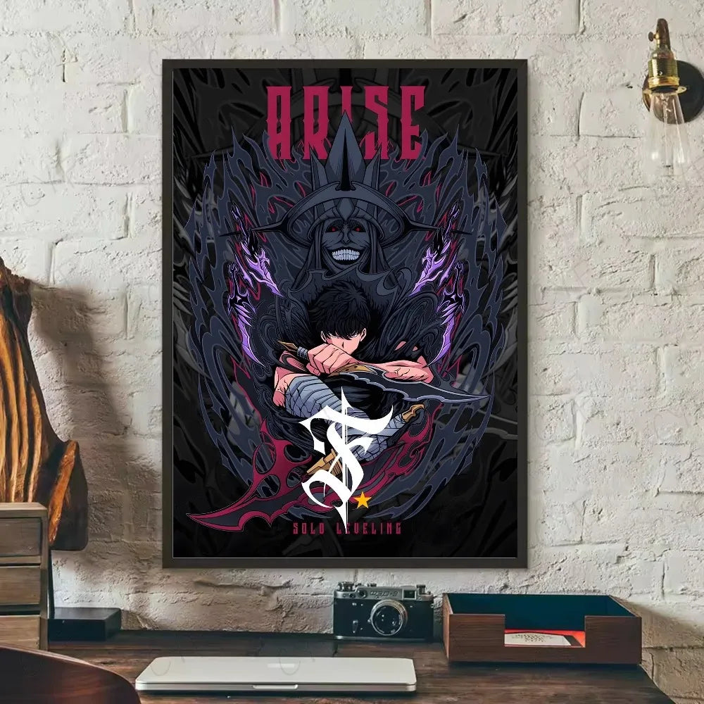 SOLO LEVELING Frameless Canvas Painting – Anime Wall Art Print - Packaging | Kamigami – Solo Leveling Collectibles