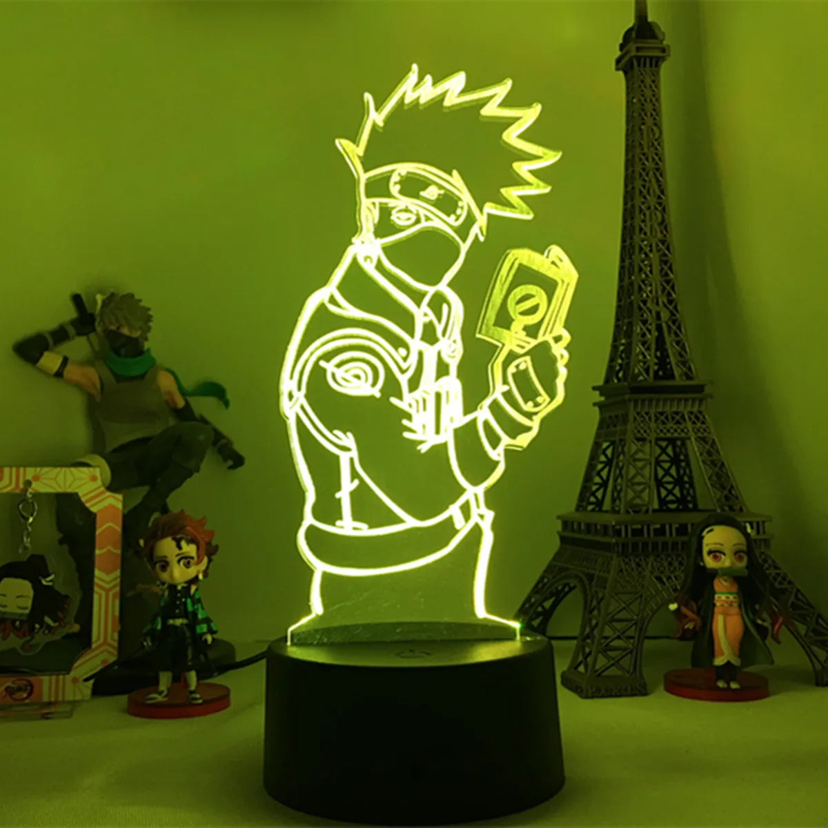 NARUTO Team 7 LED Acrylic Stand – Luminous Night Light Set - View 13 | Kamigami – Naruto Collectibles