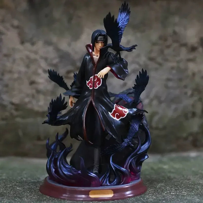 NARUTO Uchiha Itachi & Crow – 25cm - Back View | Kamigami – Naruto Collectibles